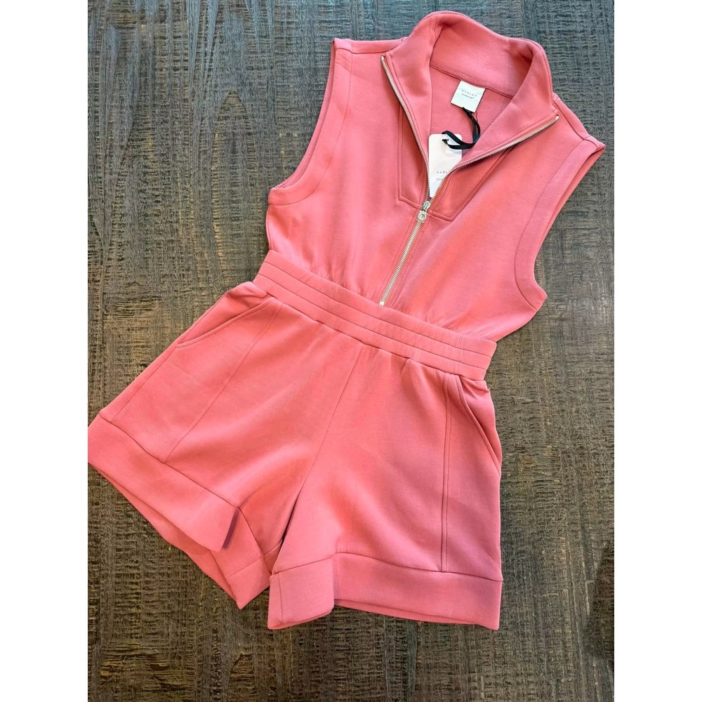 NWT Varley DoubleSoft Half-Zip Romper – Small